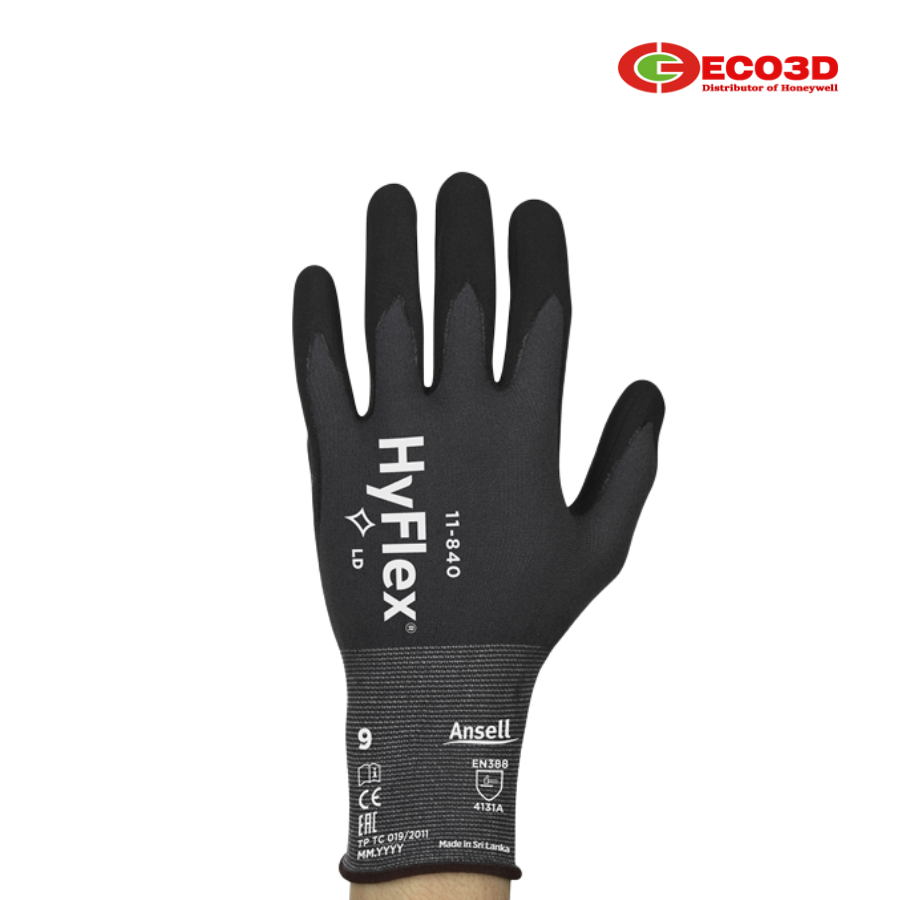 Găng tay chống mài mòn Ansell Hyflex 11-840